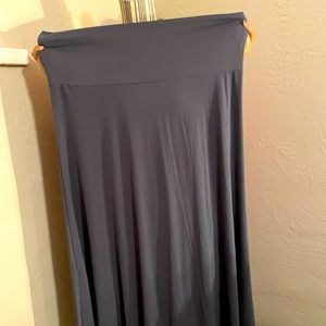 Solid Slinky Grey Maxi Dress Lularoe